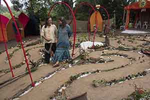 The Sacred Union Labyrinth at Woodford Folk Festival with Robin Clayfield and Rob Clark