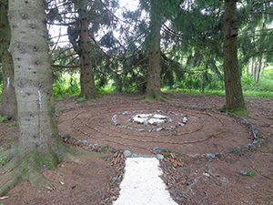 Spiral Labyrinth in Switzerland Women's Weekend