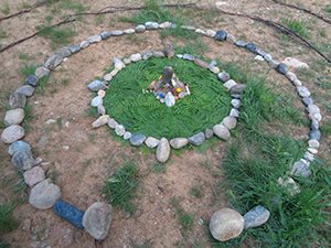 Centre of Spiral Labyrinth Italy